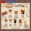 In menu quán cafe (cà phê)