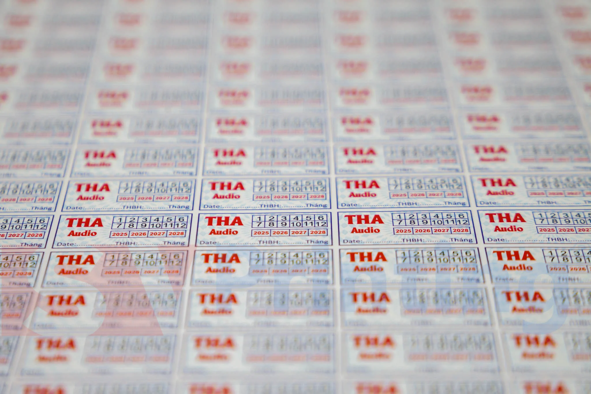 Nhãn decal bể thường dùng in tem bảo hành
